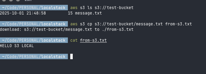 AWS LOCALSTACK DEMO H
